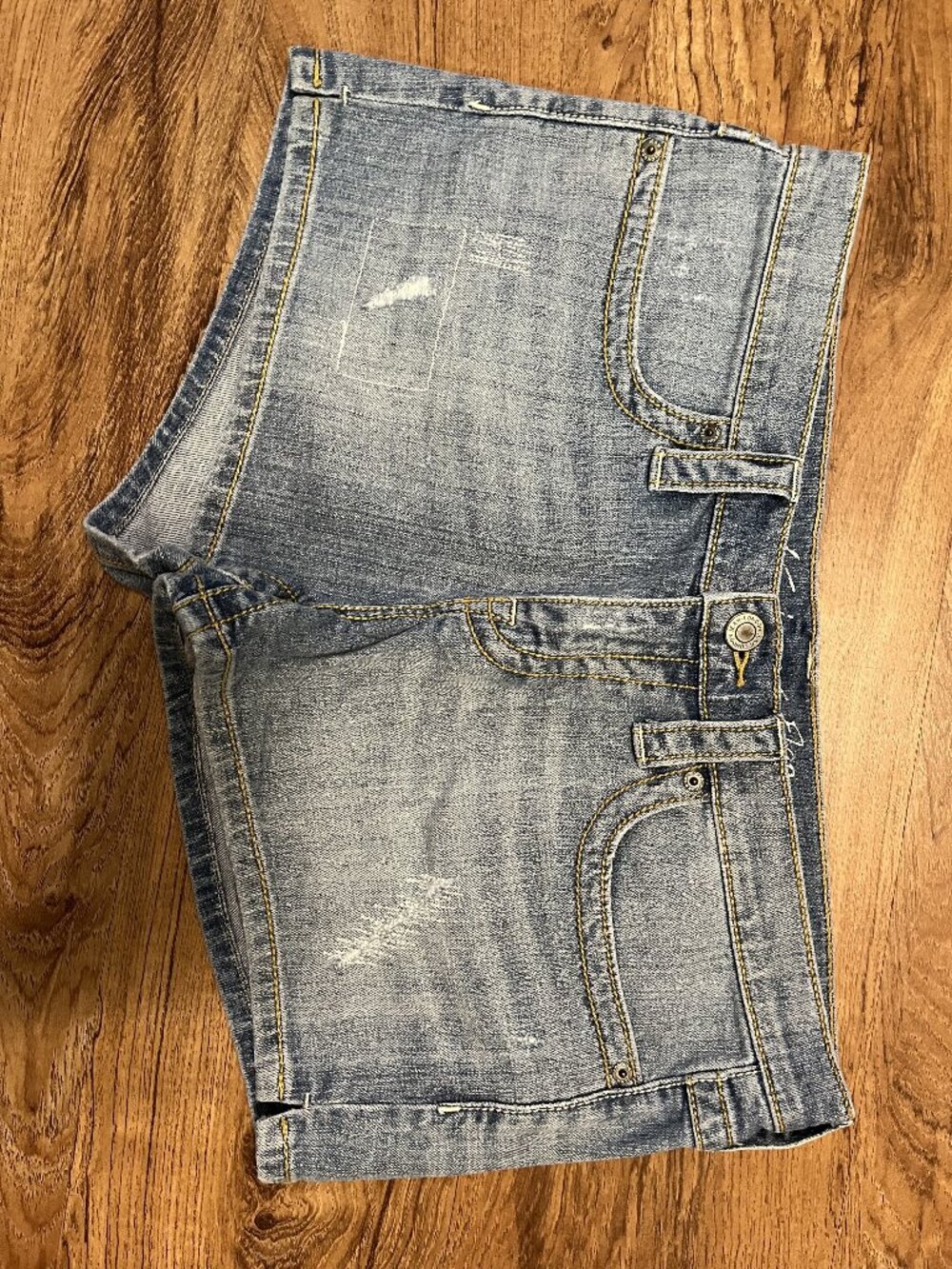 Women's Victoria's Secret VS Low 5 Five Flap Denim Cutoff Jean Shorts